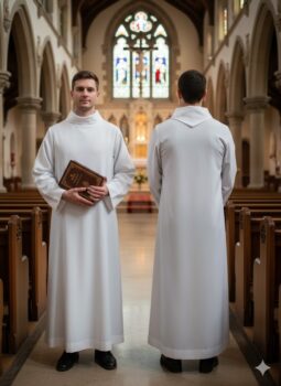 Alba lektorska ministrancka z golfem