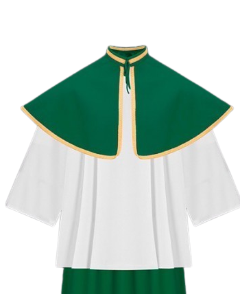 Pelerynka ministrancka zielona