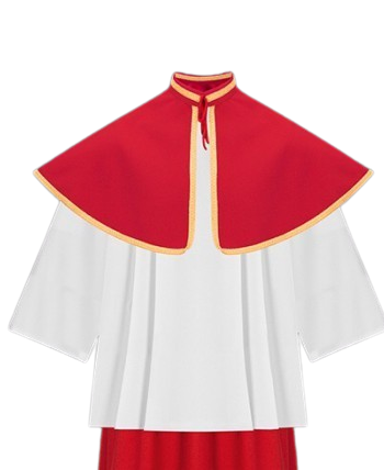 Pelerynka ministrancka czerwona