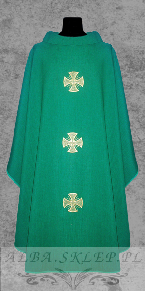 Ornat_zielony_lniany_na_lato