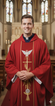 Ornat czerwony Duch Święty