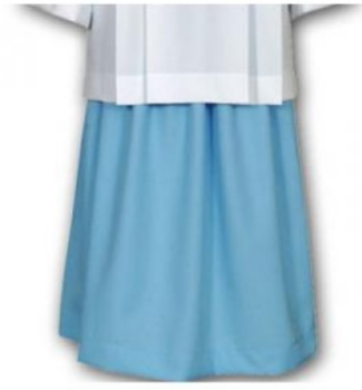 Niebieska spódnica ministrancka