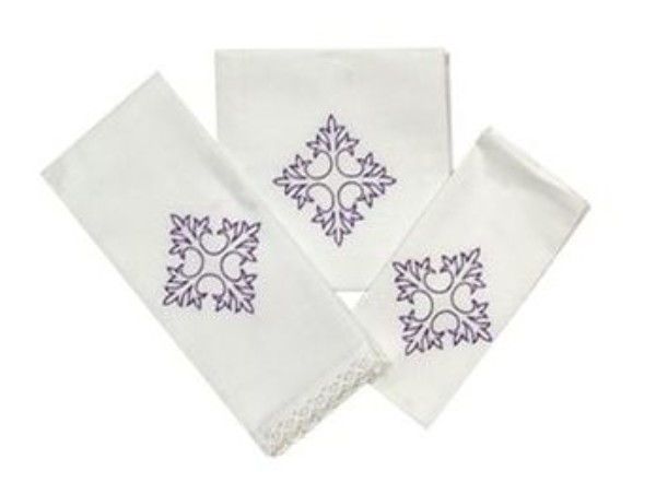 Bielizna kielichowa zestaw fioletowa 2