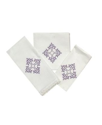 Bielizna kielichowa zestaw fioletowa 2