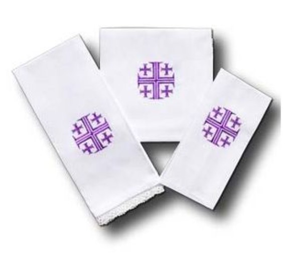Bielizna kielichowa zestaw na Adwent Wielki Post