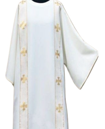 Biała Dalmatyka diakońska + stuła