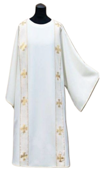 Biała Dalmatyka diakońska + stuła