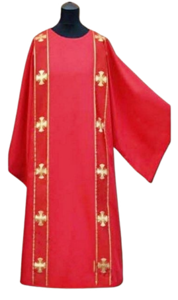 Czerwona Dalmatyka diakońska + stuła