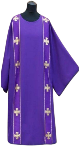 Fioletowa Dalmatyka diakońska + stuła