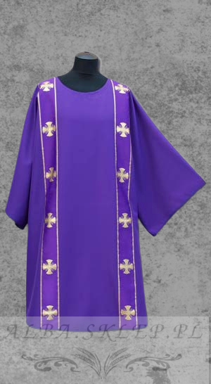Fioletowa Dalmatyka diakońska + stuła Fioletowa Dalmatyka diakońska + stuła