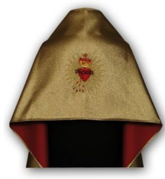 Welon Naramienny Liturgiczny Haftowany Złoty Najświętsze Serce Jezusa