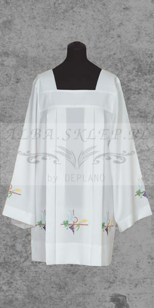 Komża Kapłańska Dar Eucharystii z Kolorowym Haftem Komża Kapłańska Dar Eucharystii z Kolorowym Haftem