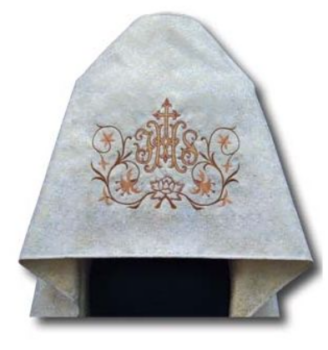 Welon Liturgiczny Haftowany z Adamaszku IHS