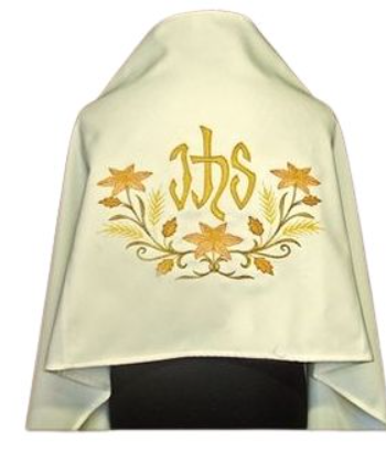 Welon Liturgiczny Kremowy IHS