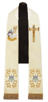 Stuła z Wizerunkiem Matki Bożej z La Salette