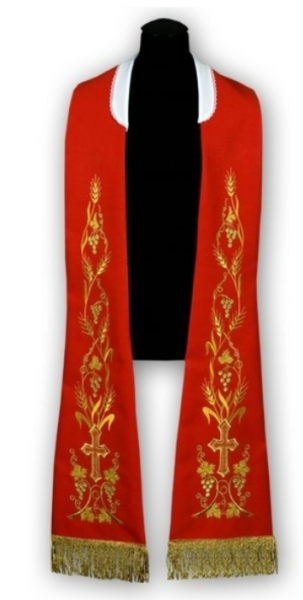 Stuła Rzymska Czerwona