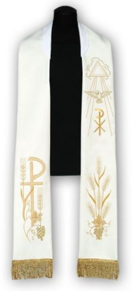Stuła Kapłańska z wizerunkiem Ducha Świętego