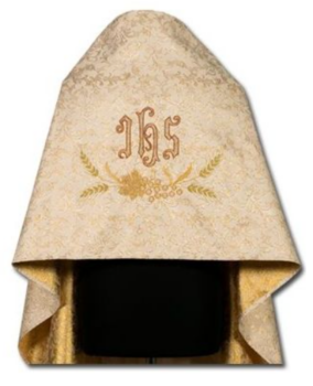 Welon Liturgiczny z Haftem IHS i Motywem Winogron