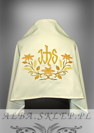 Welon Liturgiczny Kremowy IHS Welon Liturgiczny Kremowy IHS