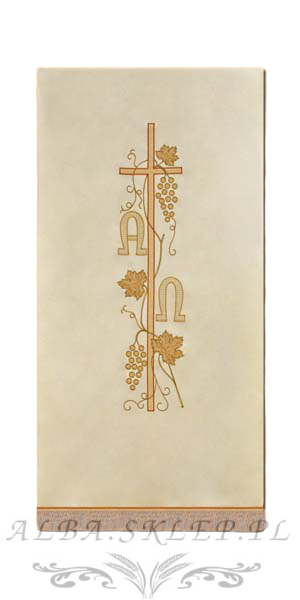 Kremowe Nakrycie na Ambonkę Lektorium Alfa Omega Kremowe Nakrycie na Ambonkę Lektorium Alfa Omega