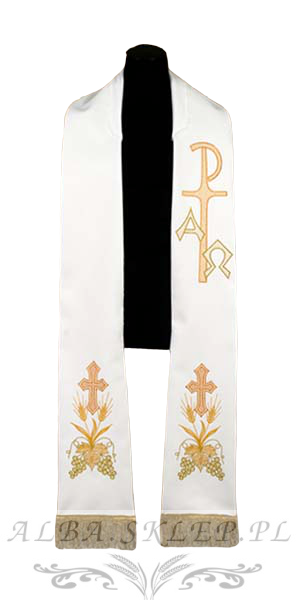 Stuła haftowana Alfa Omega PX Stuła haftowana Alfa Omega PX