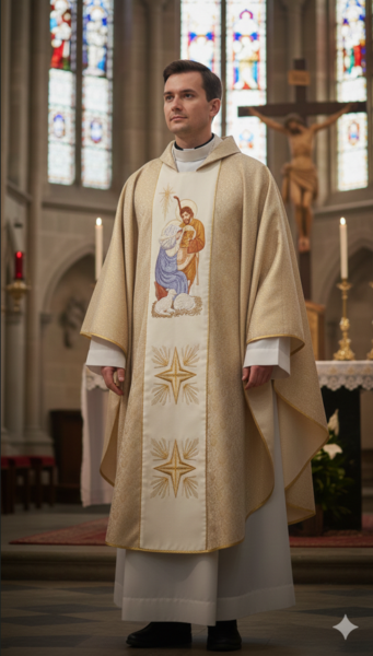 Ornat "Święta Rodzina" Boże Narodzenie