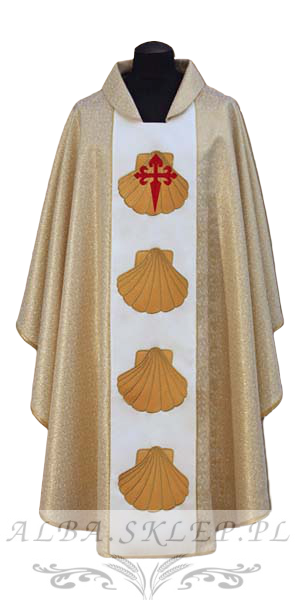 Ornat Haftowany Muszle Świętego Jakuba