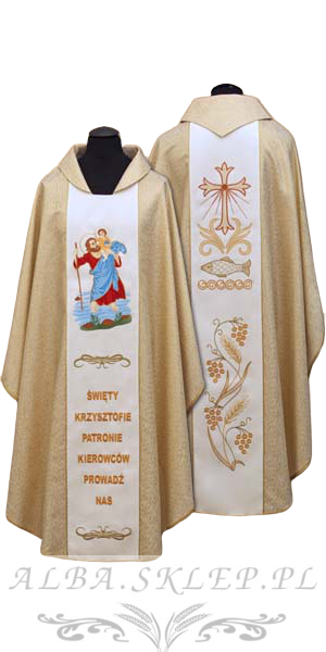 Ornat Haftowany Święty Krzysztof