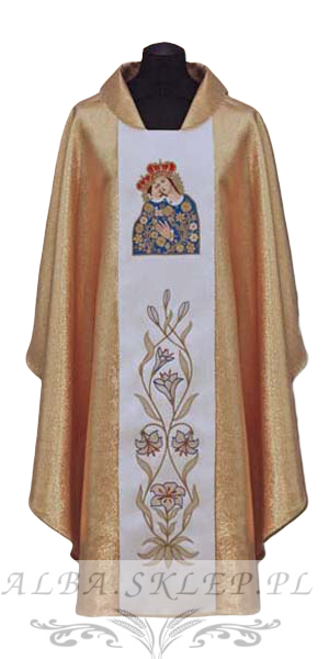 Ornat haftowany Matka Boska Kalwaryjska