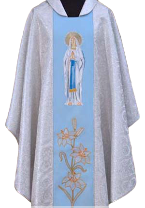 Ornat haftowany Matka Boska z Lourdes