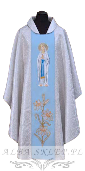 Ornat haftowany Matka Boska z Lourdes