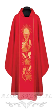 Ornat haftowany czerwony 2