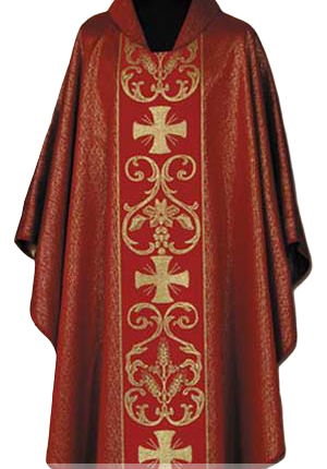 Ornat haftowany czerwony 6