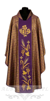 Ornat haftowany fioletowy 5