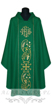 Ornat haftowany zielony 8