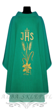 Ornat z LNU zielony ORNAT lniany