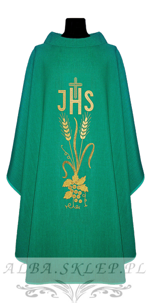 Ornat z LNU zielony ORNAT lniany