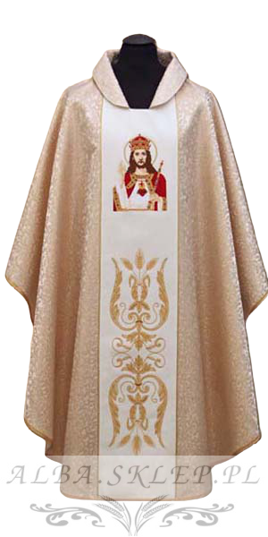 Ornat z wizerunkiem Chrystusa Króla