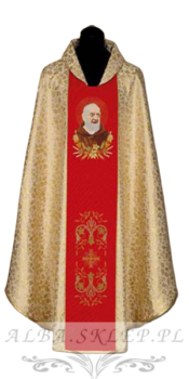 Ornat z wizerunkiem Ojca Pio