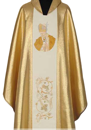 Ornat z wizerunkiem Ojca Świętego