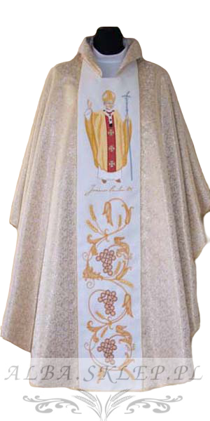 Ornat z wizerunkiem Papieża