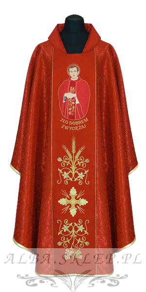 Ornat z wizerunkiem ks. Jerzy Popiełuszko