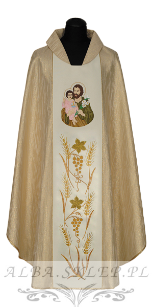 Ornat z wizerunkiem Świętego Józefa z Dzieciątkiem