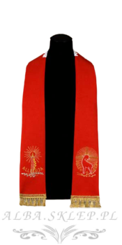 Stuła na krzyż Wielkanoc Baranek