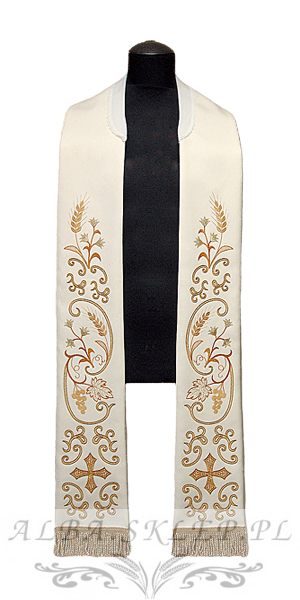 Stuła haftowana eucharystyczna