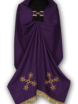 Welon liturgiczny fiolet (tuwalnia)