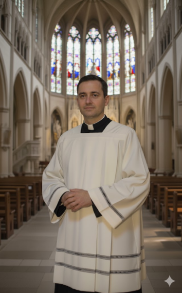 Komża lniana z mereżką