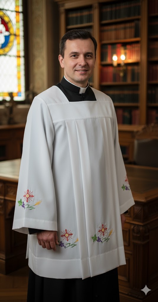 komża haft krzyżyk komża haft krzyżyk