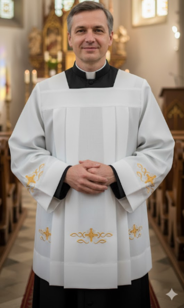 Komża Lniana Haftowana