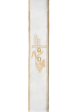 Szarfa do dzwonka biała